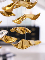 Cezorisra Luxury Brass Linear Chandelier - Lamp Outdoor