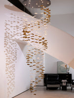 Cezorisra Luxury Brass Linear Chandelier - Lamp Outdoor