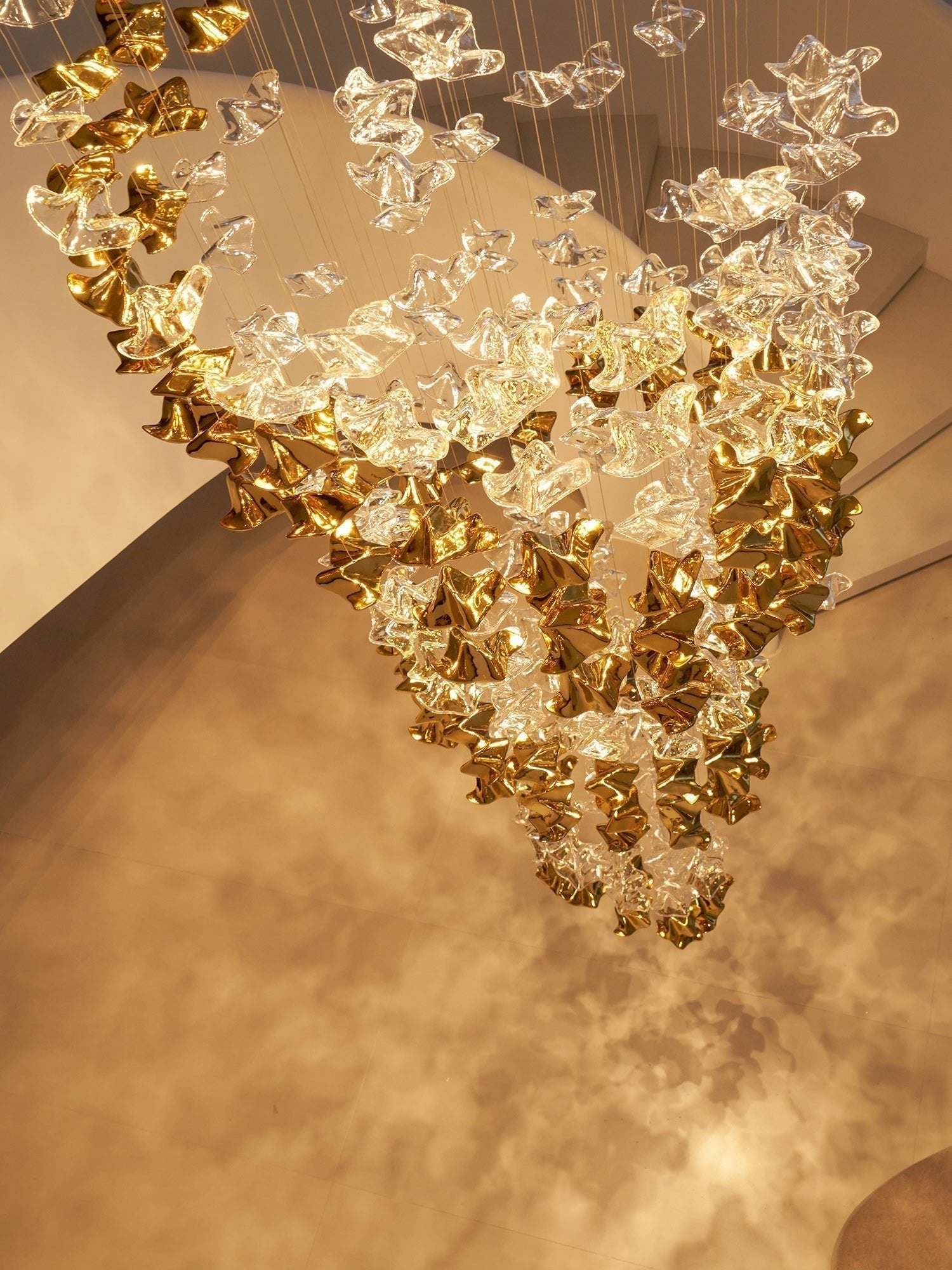 Vecarisra Luxury Tidal Art Glass Pendants Lamp - Lamp Outdoor