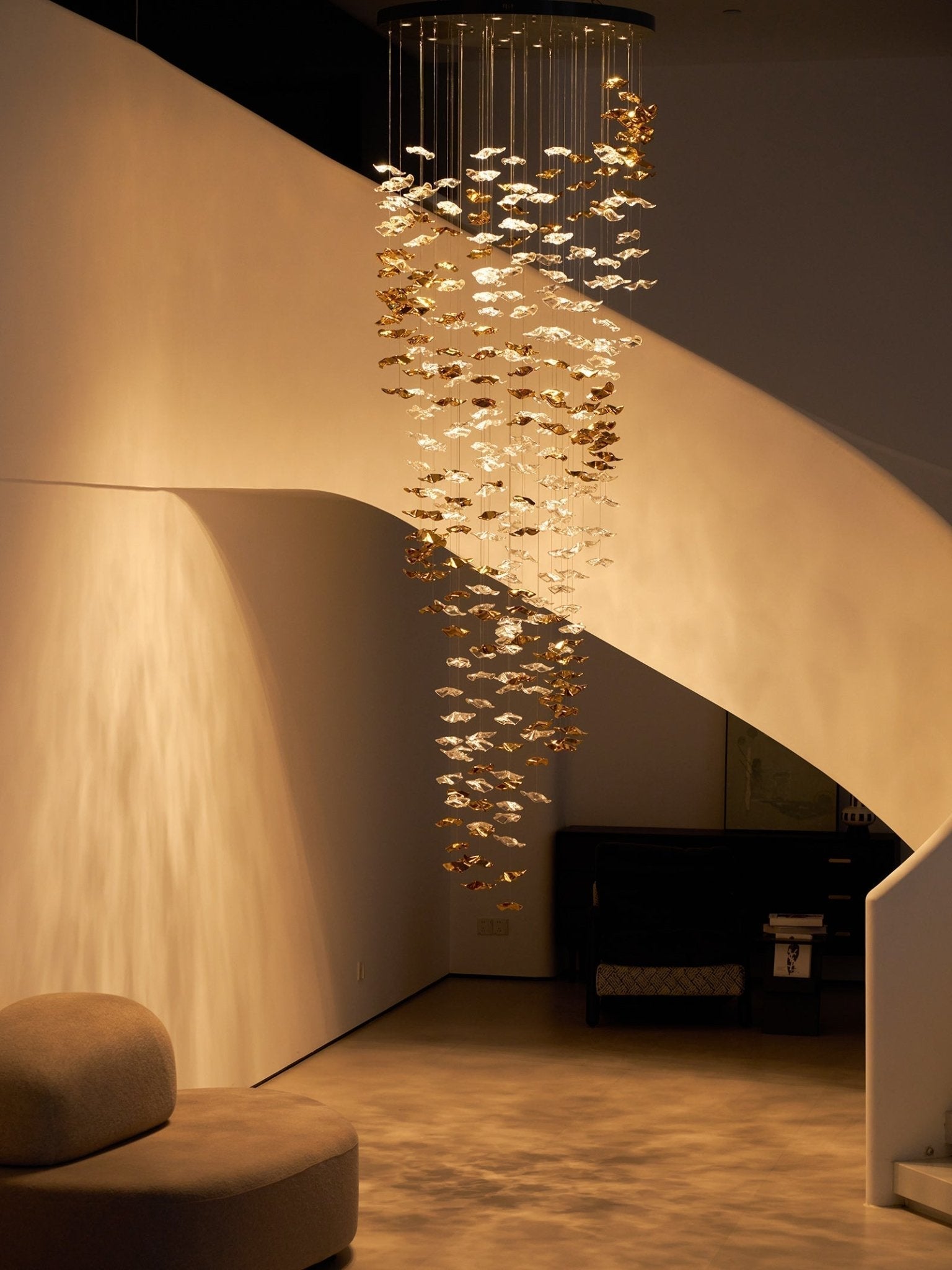 Vecarisra Luxury Tidal Art Glass Pendants Lamp - Lamp Outdoor