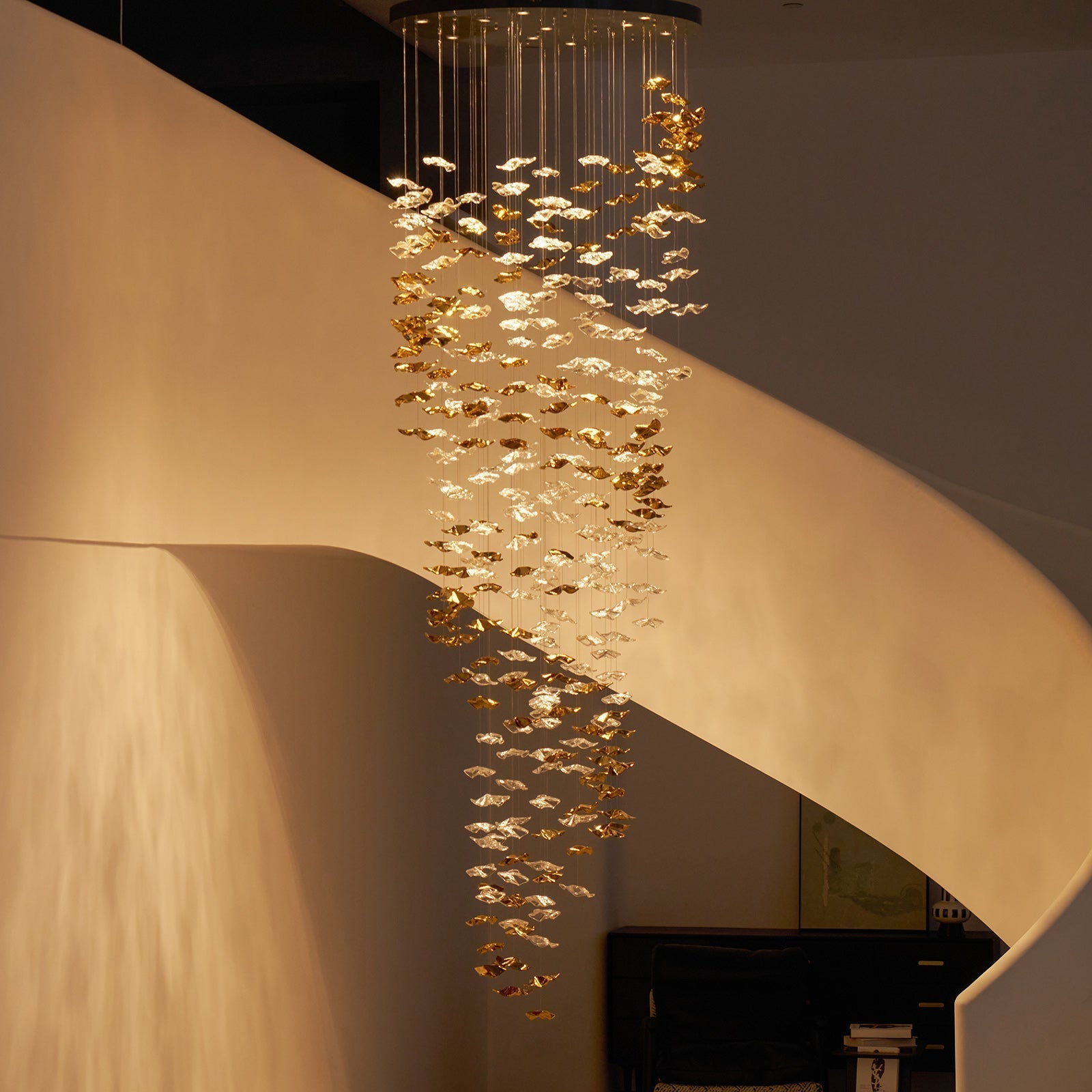 Vecarisra Luxury Tidal Art Glass Pendants Lamp - Lamp Outdoor