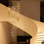 Nephele Crystal Leaf Chandelier - Lamp Outdoor