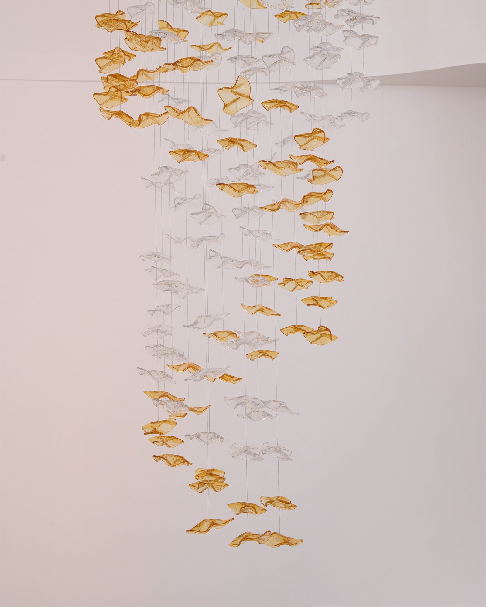 Nephele Crystal Leaf Chandelier - Lamp Outdoor