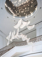 Tiered Postmodern Luxury Palmette Metal Chandelier - Lamp Outdoor
