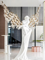 Tiered Postmodern Luxury Palmette Metal Chandelier - Lamp Outdoor