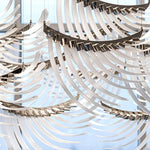 Tiered Postmodern Luxury Palmette Metal Chandelier - Lamp Outdoor