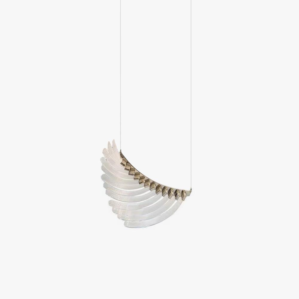 Tiered Postmodern Luxury Palmette Metal Chandelier - Lamp Outdoor