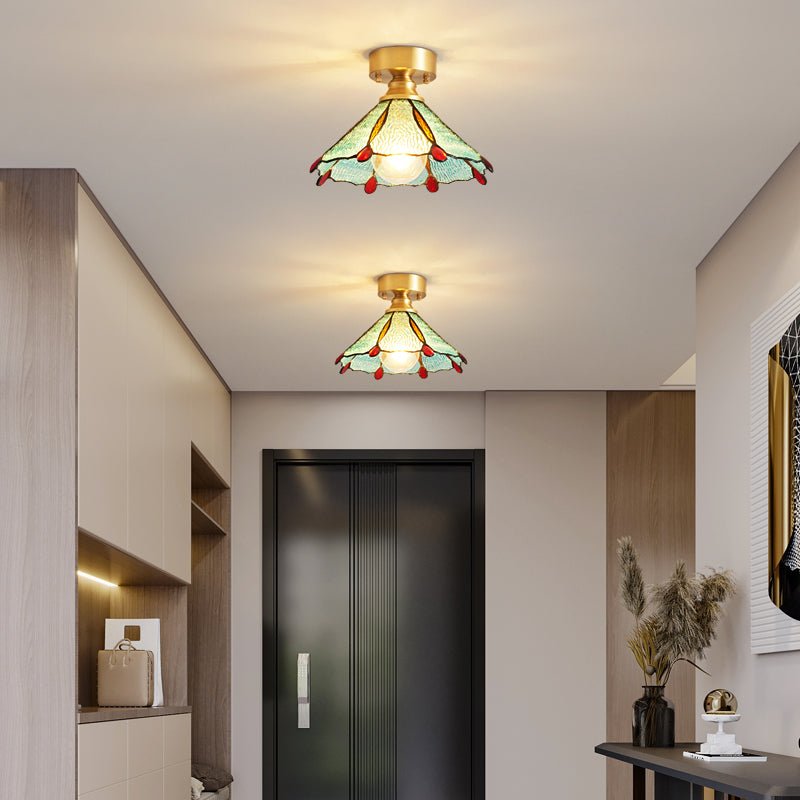 Tiffany Floral Ceiling Lamp - Lamp Outdoor