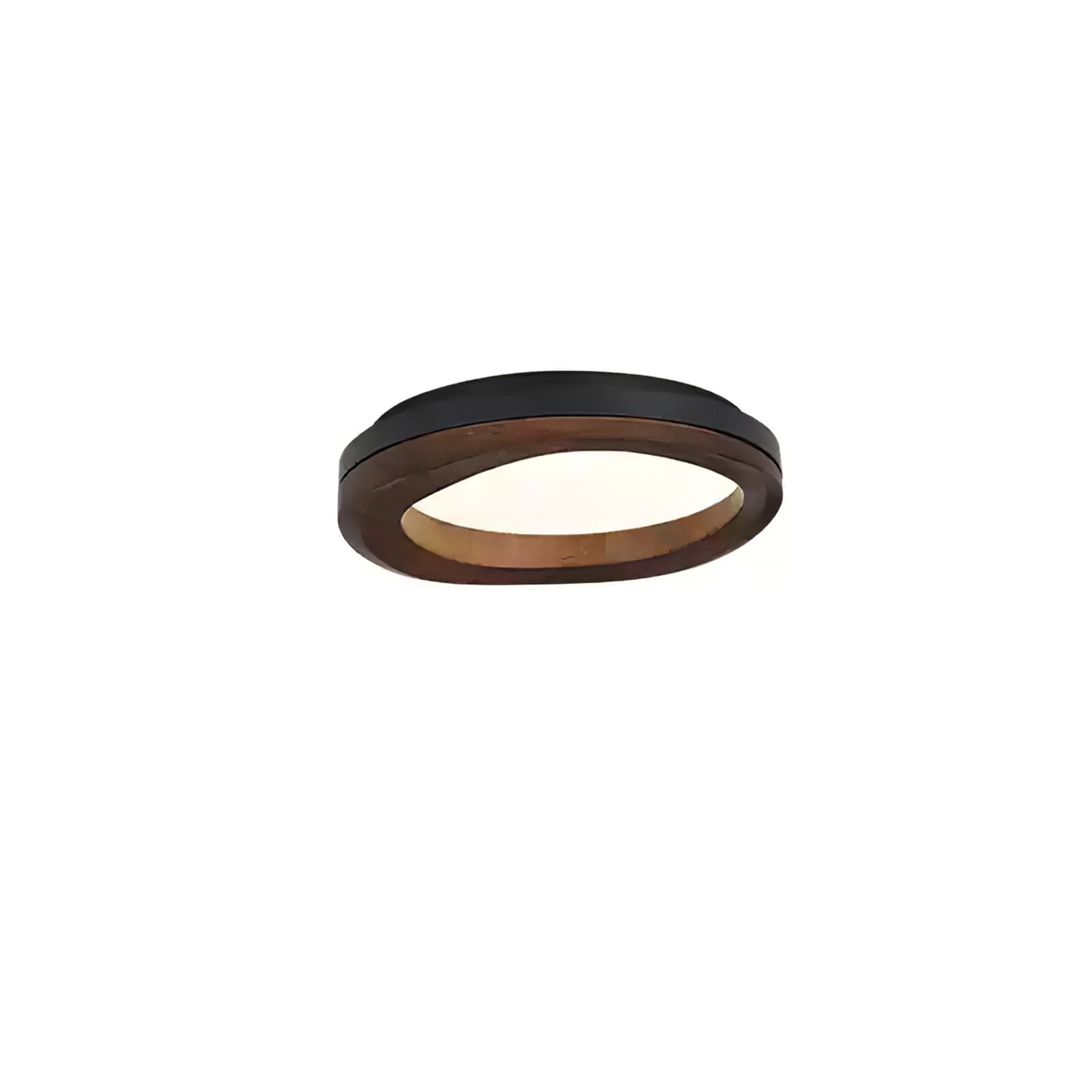 Artalis Walnut Wood Flush Mount - Lamp Outdoor