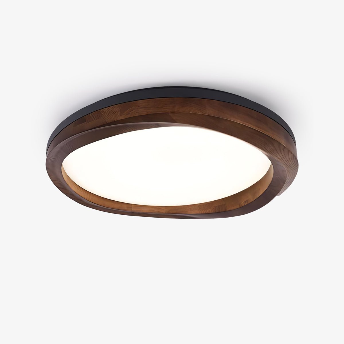 Artalis Walnut Wood Flush Mount - Lamp Outdoor