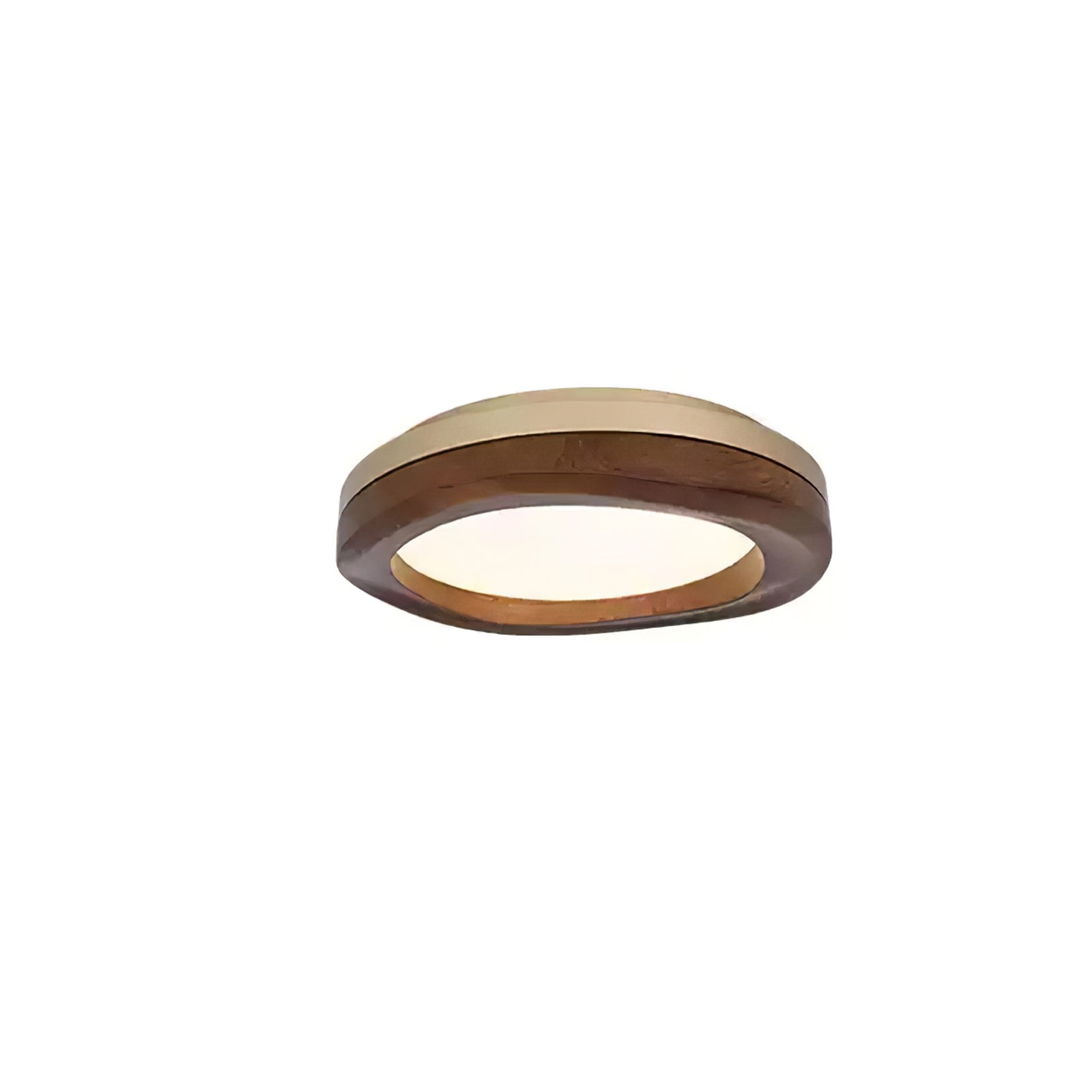 Artalis Walnut Wood Flush Mount - Lamp Outdoor