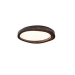 Artalis Walnut Wood Flush Mount - Lamp Outdoor