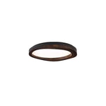 Artalis Walnut Wood Flush Mount - Lamp Outdoor