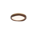 Artalis Walnut Wood Flush Mount - Lamp Outdoor