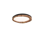 Artalis Walnut Wood Flush Mount - Lamp Outdoor