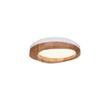 Artalis Walnut Wood Flush Mount - Lamp Outdoor
