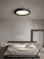 Artalis Walnut Wood Flush Mount - Lamp Outdoor