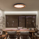Artalis Walnut Wood Flush Mount - Lamp Outdoor
