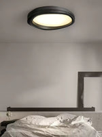 Artalis Walnut Wood Flush Mount - Lamp Outdoor