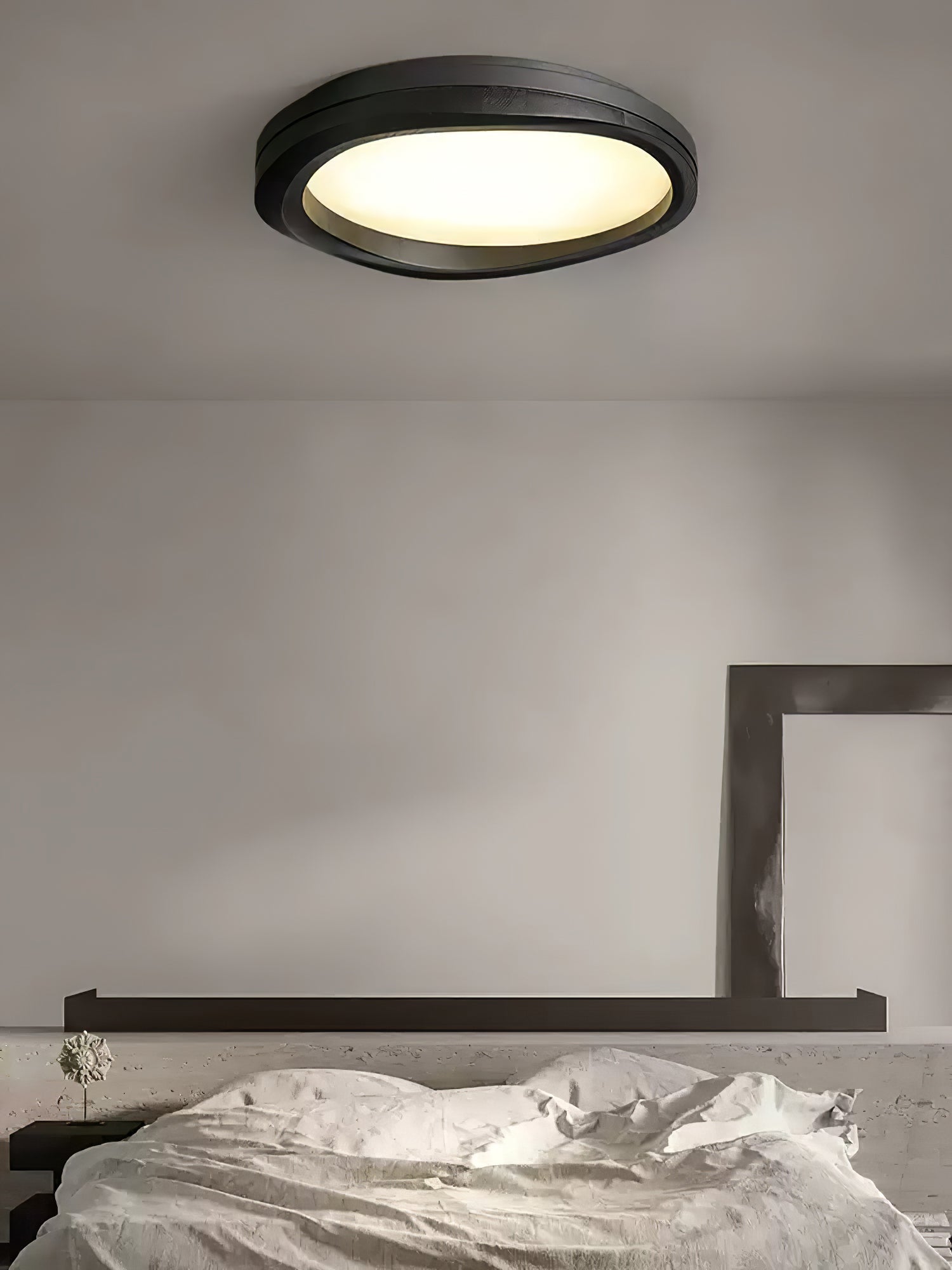 Artalis Walnut Wood Flush Mount - Lamp Outdoor
