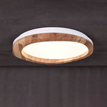 Artalis Walnut Wood Flush Mount - Lamp Outdoor