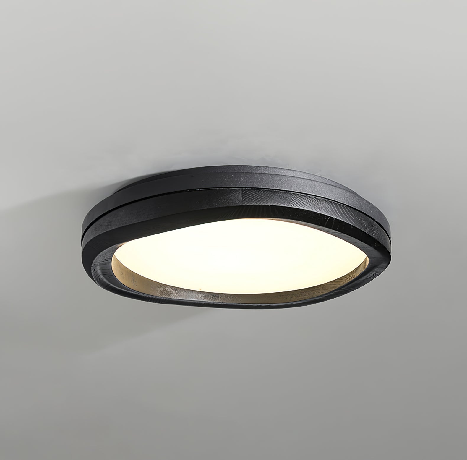 Artalis Walnut Wood Flush Mount - Lamp Outdoor