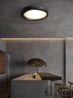 Artalis Walnut Wood Flush Mount - Lamp Outdoor