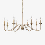 Timeless Gold Candle Chandelier - Lamp Outdoor