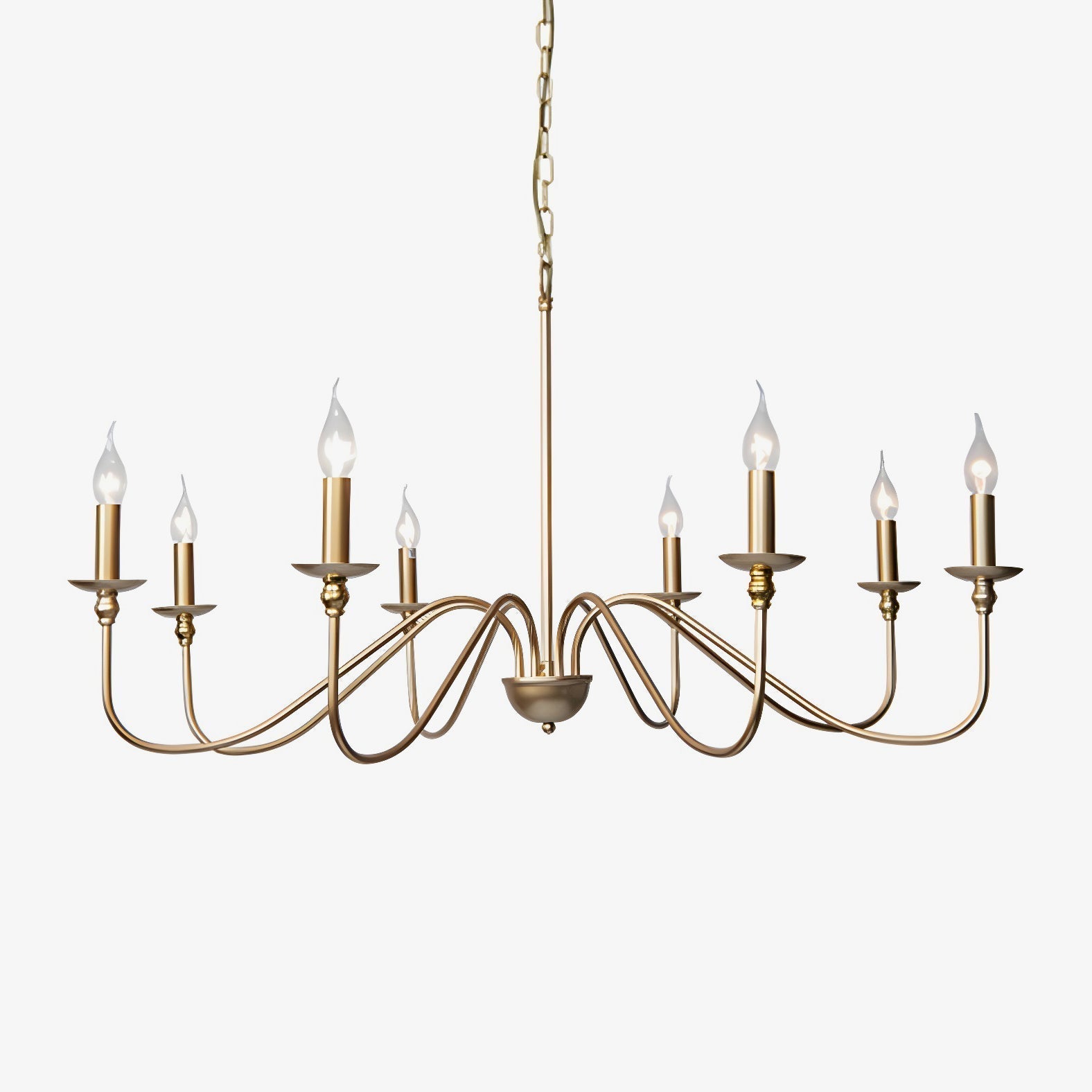 Timeless Gold Candle Chandelier - Lamp Outdoor