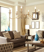 Timeless Gold Candle Chandelier - Lamp Outdoor