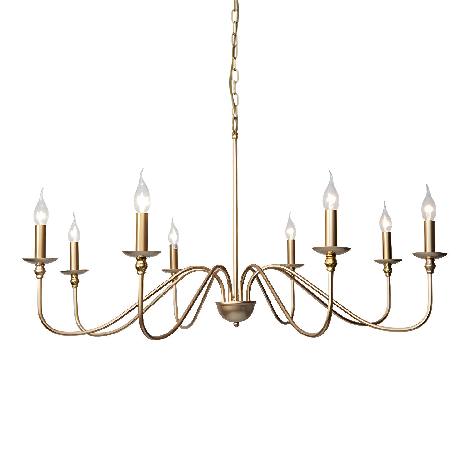 Timeless Gold Candle Chandelier - Lamp Outdoor
