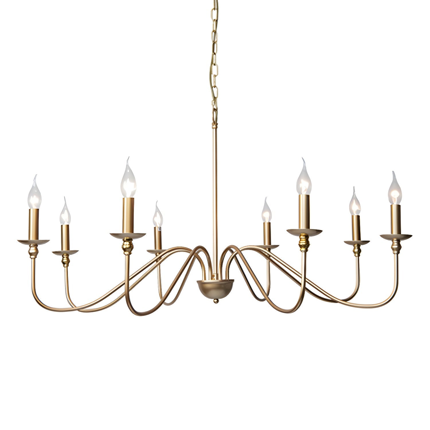 Timeless Gold Candle Chandelier - Lamp Outdoor