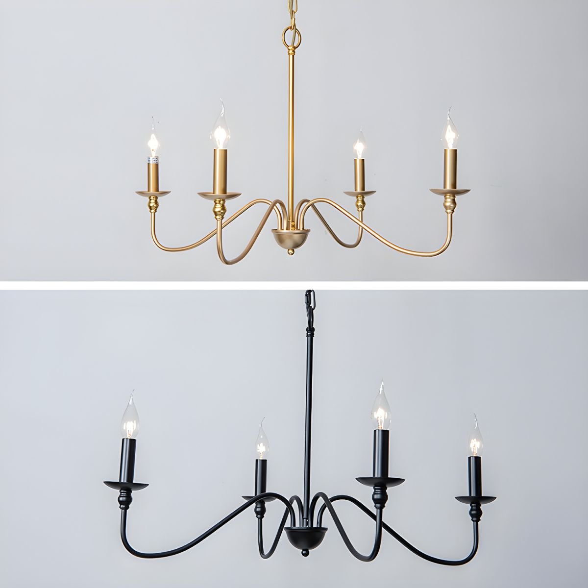 Timeless Gold Candle Chandelier - Lamp Outdoor