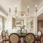 Timeless Gold Candle Chandelier - Lamp Outdoor