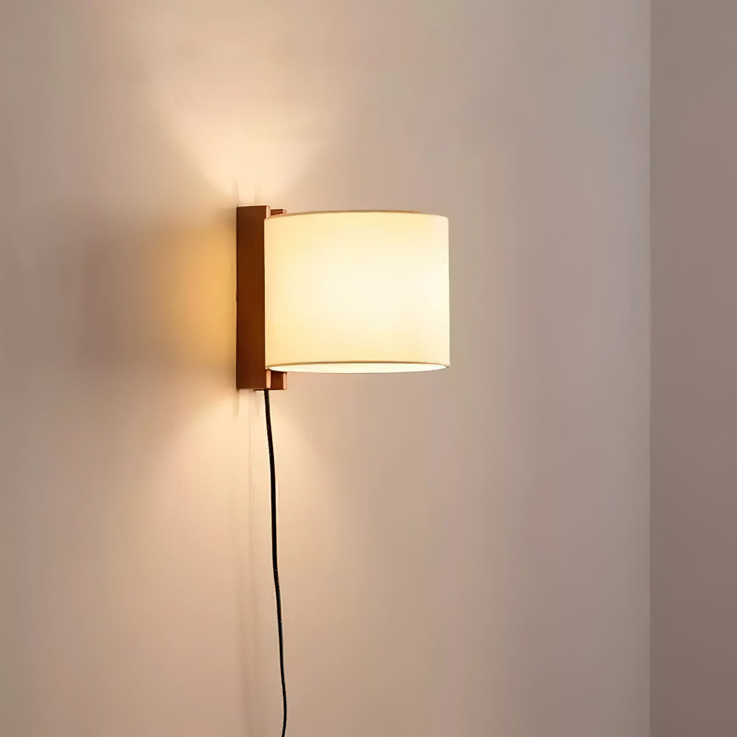 Tmma Farmhouse Fabric Wall Light