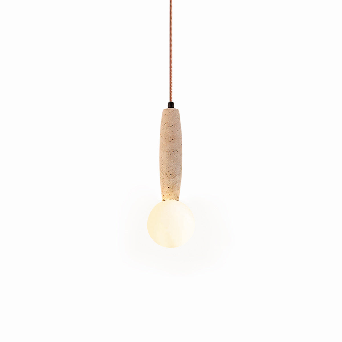 Torrano Wabi-Sabi Travertine Pendant Light