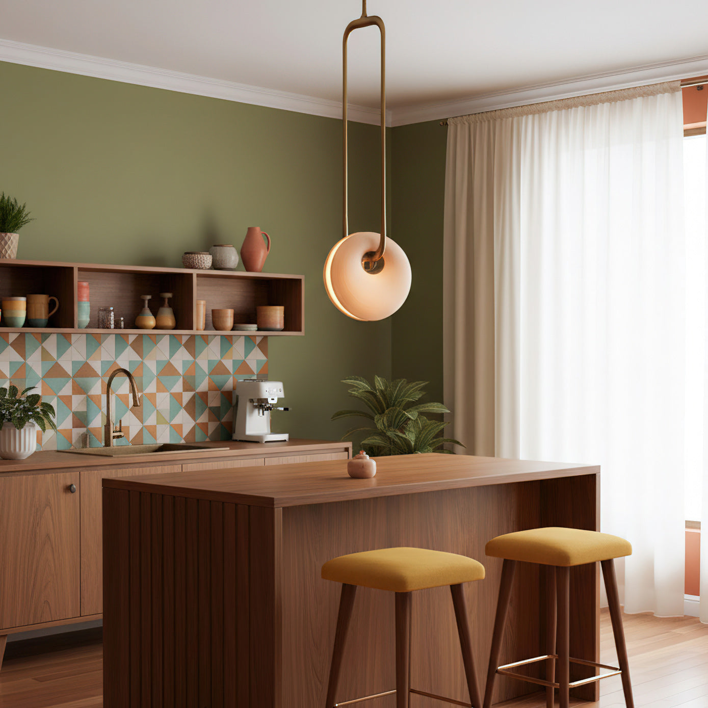 Torus Modern Glass Pendant Light