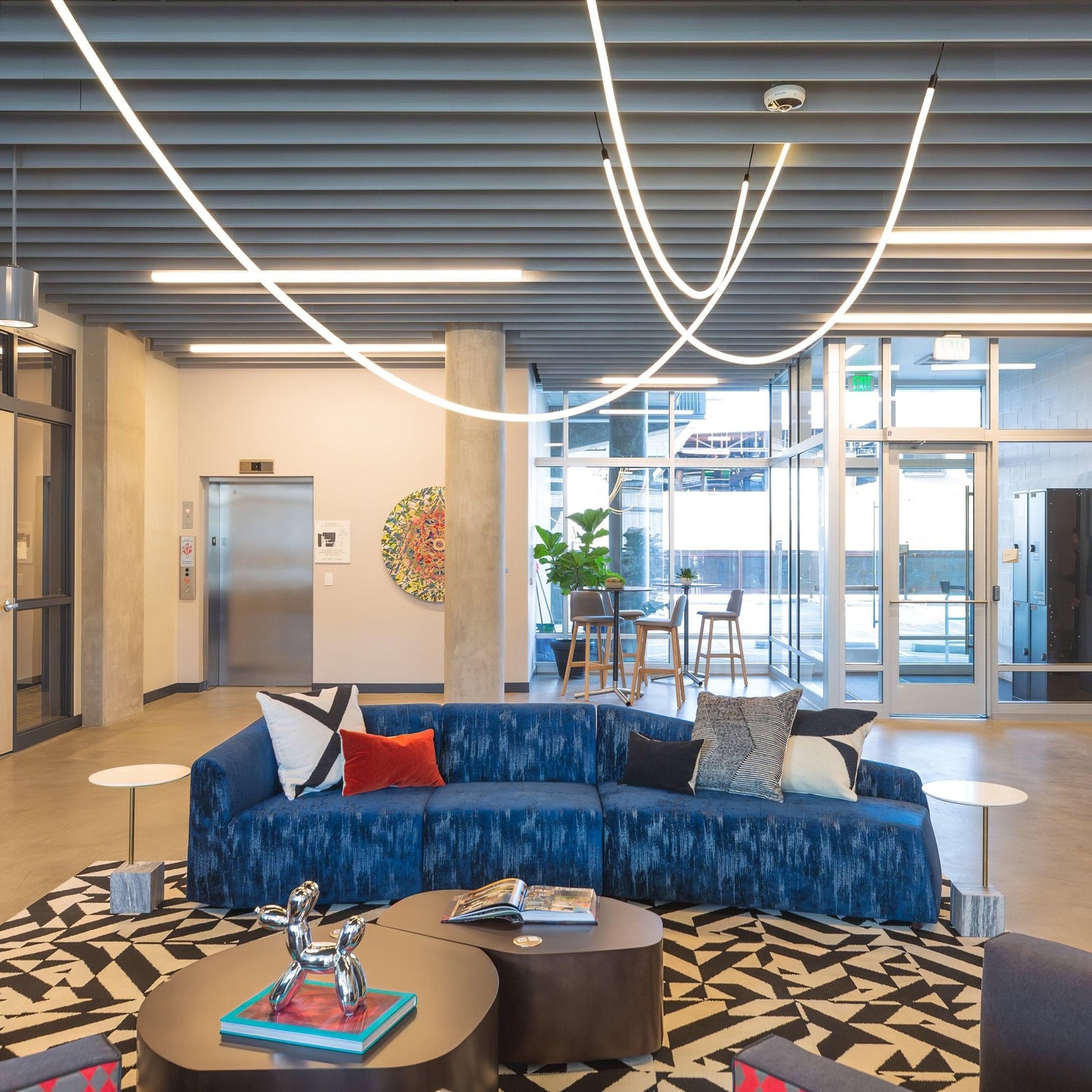 Solara Pendant Lamp Flexible Curve Silicone Brass - Letslighting