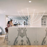 Solara Pendant Lamp Flexible Curve Silicone Brass - Letslighting