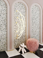 Solara Pendant Lamp Flexible Curve Silicone Brass - Letslighting
