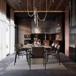 Solara Pendant Lamp Flexible Curve Silicone Brass - Letslighting