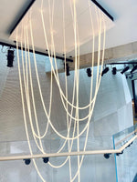 Solara Pendant Lamp Flexible Curve Silicone Brass - Letslighting