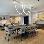 Solara Pendant Lamp Flexible Curve Silicone Brass - Letslighting