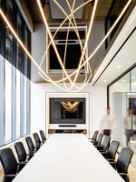 Solara Pendant Lamp Flexible Curve Silicone Brass - Letslighting