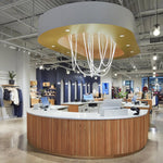 Solara Pendant Lamp Flexible Curve Silicone Brass - Letslighting