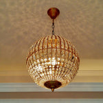Traditional Gold Globe Chandelier - Lamp Outdoor