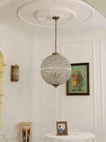 Traditional Gold Globe Chandelier - Lamp Outdoor