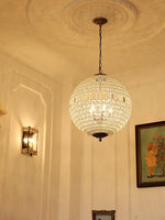 Traditional Gold Globe Chandelier - Lamp Outdoor