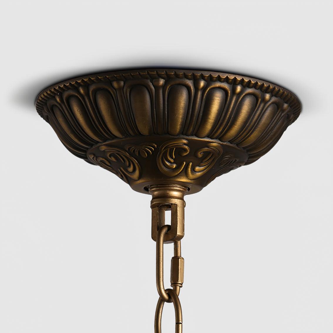 Traditional Gold Globe Chandelier - Lamp Outdoor