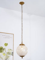 Traditional Gold Globe Chandelier - Lamp Outdoor